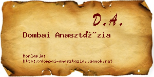 Dombai Anasztázia névjegykártya